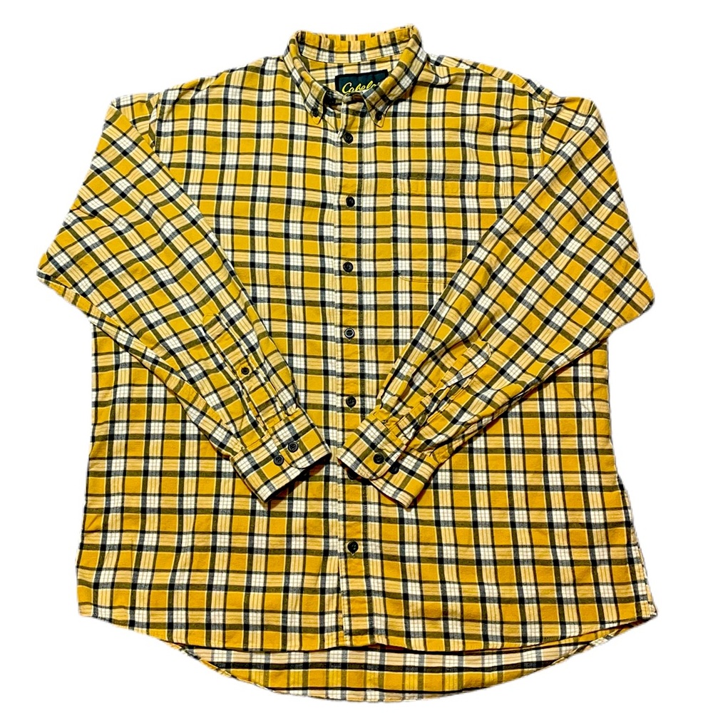 Cabelas long sleeve button front shirt XLT